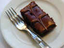 chocolate cake and fork