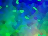 Abstract green and blue organic shaped blotches or splatter as background