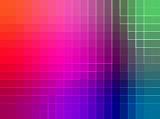 Rainbow color spectrum of pixels or grids in pattern for technology or abstract patterns