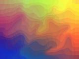 Abstract background pattern of undulating waves of vivid color with a liquid texture in a full frame view