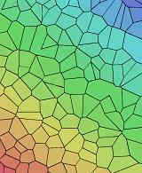 Fractured colorful surface. Mosaic