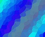 Abstract Blue Wavy Background - Full Frame Digitally Generated Background of Pixelated Waves in Various Shades of Blue