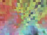 Abstract Full Frame Pixelated Background - Colorful Pixels Arranged in Wavy Pattern