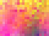 Abstract Full Frame Background of Digitally Generated Pixel Squares in Bright Colors of Pink and Yellow