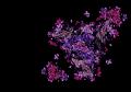 a pink floral effect fractal rendering