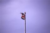 The union flag flying above buckingham palace