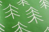 Full Frame Background Image of Hand Drawn Evergreen Trees Drawn in Chalk on Green Background