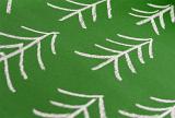 a chalk drawing on green of festive pine tree symbols