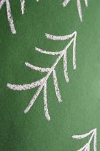 a pine tree symbol drawn in chalk on a rough green surface