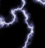 lightning bolt effect on a black backdrop