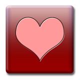 a square button style icon with a pink heart shape in the centre