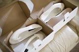 matching cream coloured shoes for the wedding bridesmaids