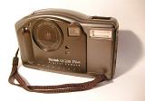 Still Life Front View of Kodak DC200 Digital Camera with Wrist Strap on White Background