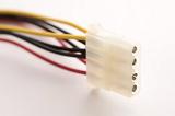 4-pin internal computer power cable against white background