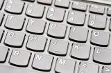 closeup image of keys on a modern computer keyboard