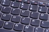 a modern computer keyboard with chiclet keys