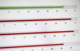 Environmental temperature monitoring chart with min max display