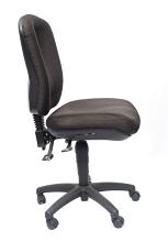 Black office chair isolated on white - side view