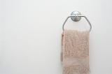 a bathroom hand towel hanger and space for text