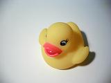 a rubber duck bath toy