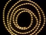 blurred spiral of white ropelight