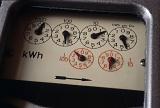 dials on an old electric meter